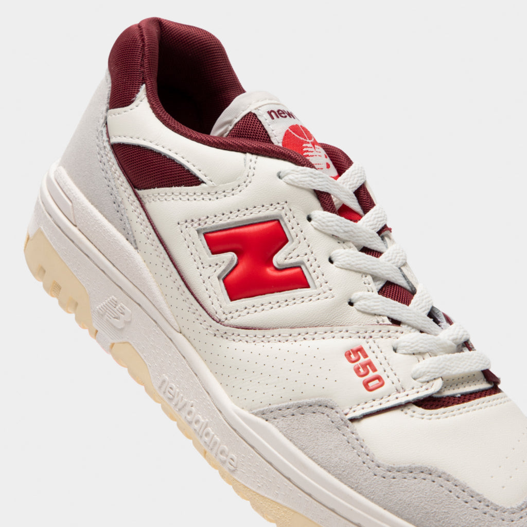 New Balance 550 Sneakers - White / Red - Product view 3