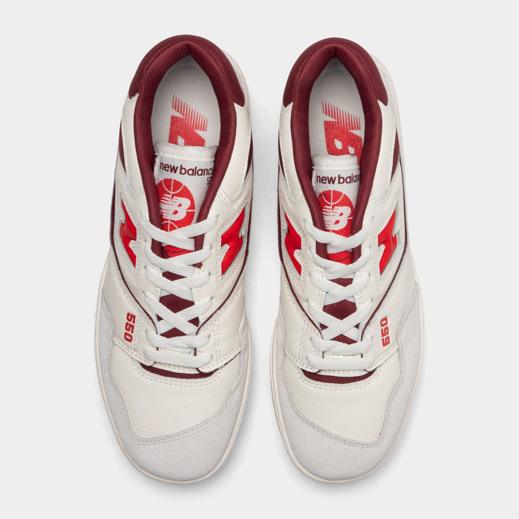 New Balance 550 Sneakers - White / Red - Product view 5