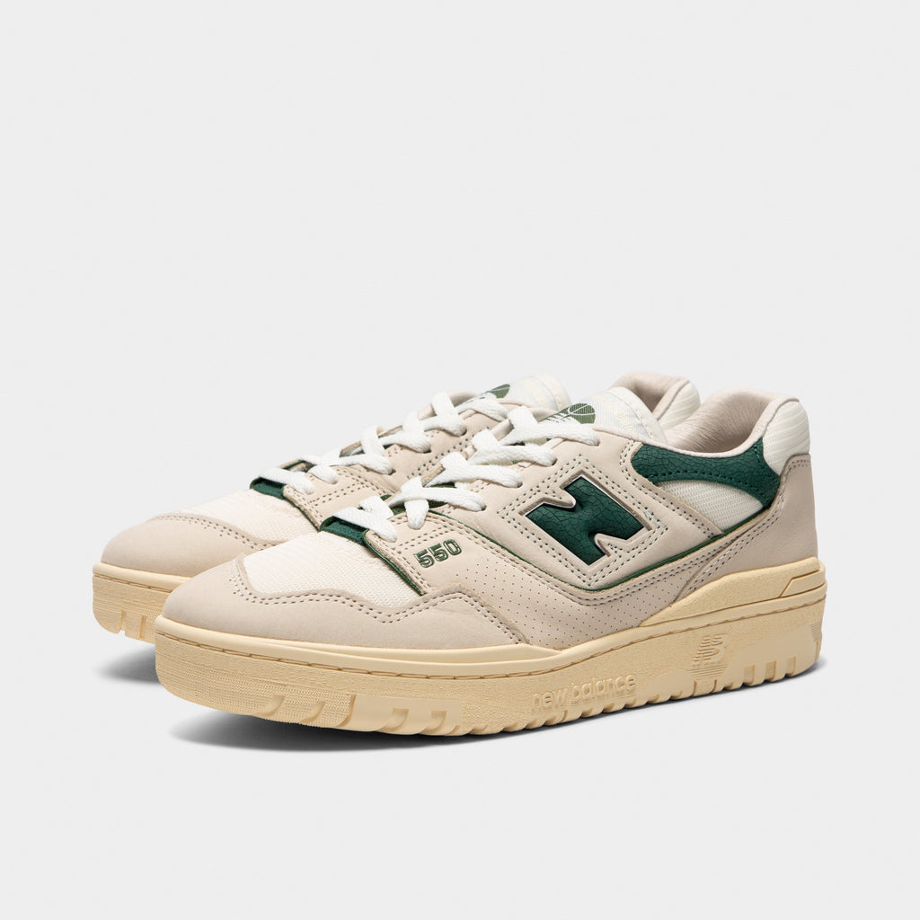 New Balance 550 Sneakers - White / Green - Product view 2