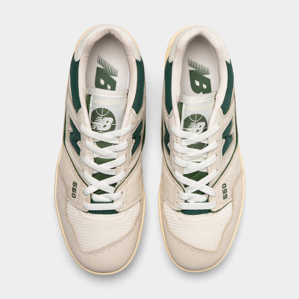 New Balance 550 Sneakers - White / Green - Product view 5