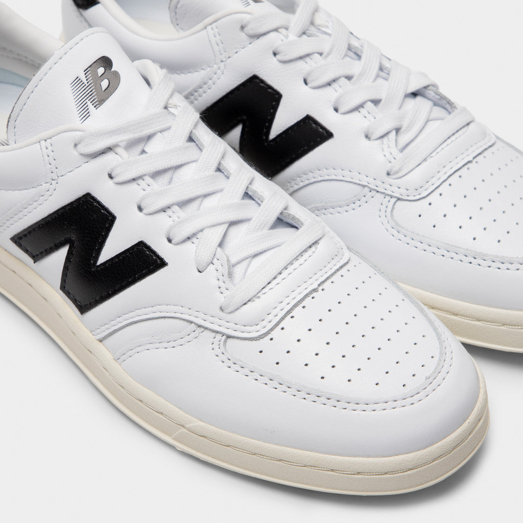 New Balance T500 White / Black Sneakers - Product view 3