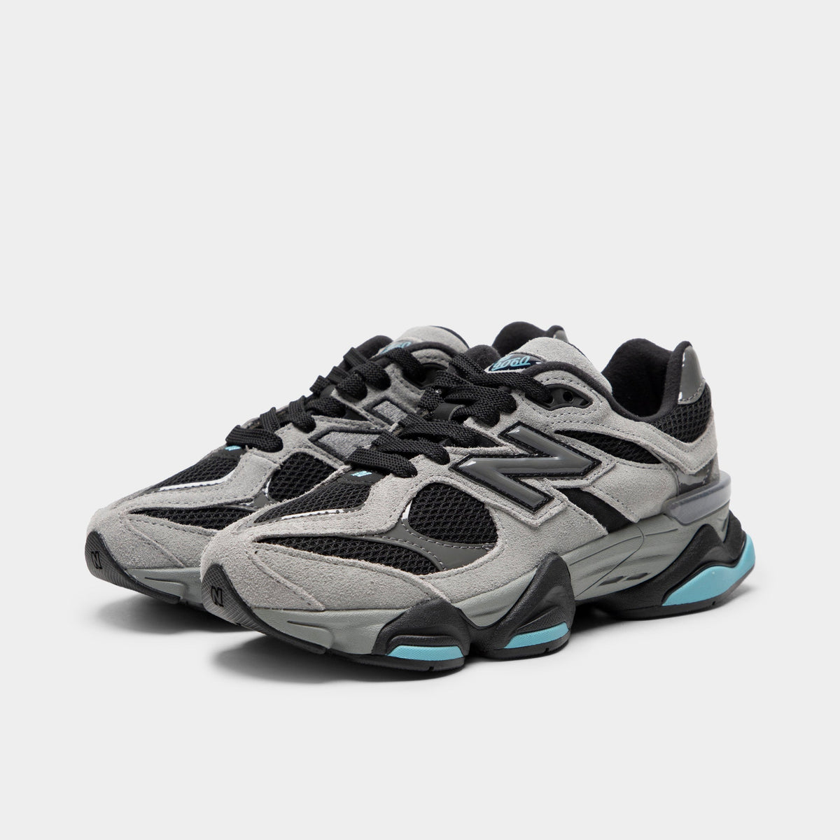 New Balance Kids' 9060 Sneakers - Black / Taffy Blue - Salt Grey - Product view 2