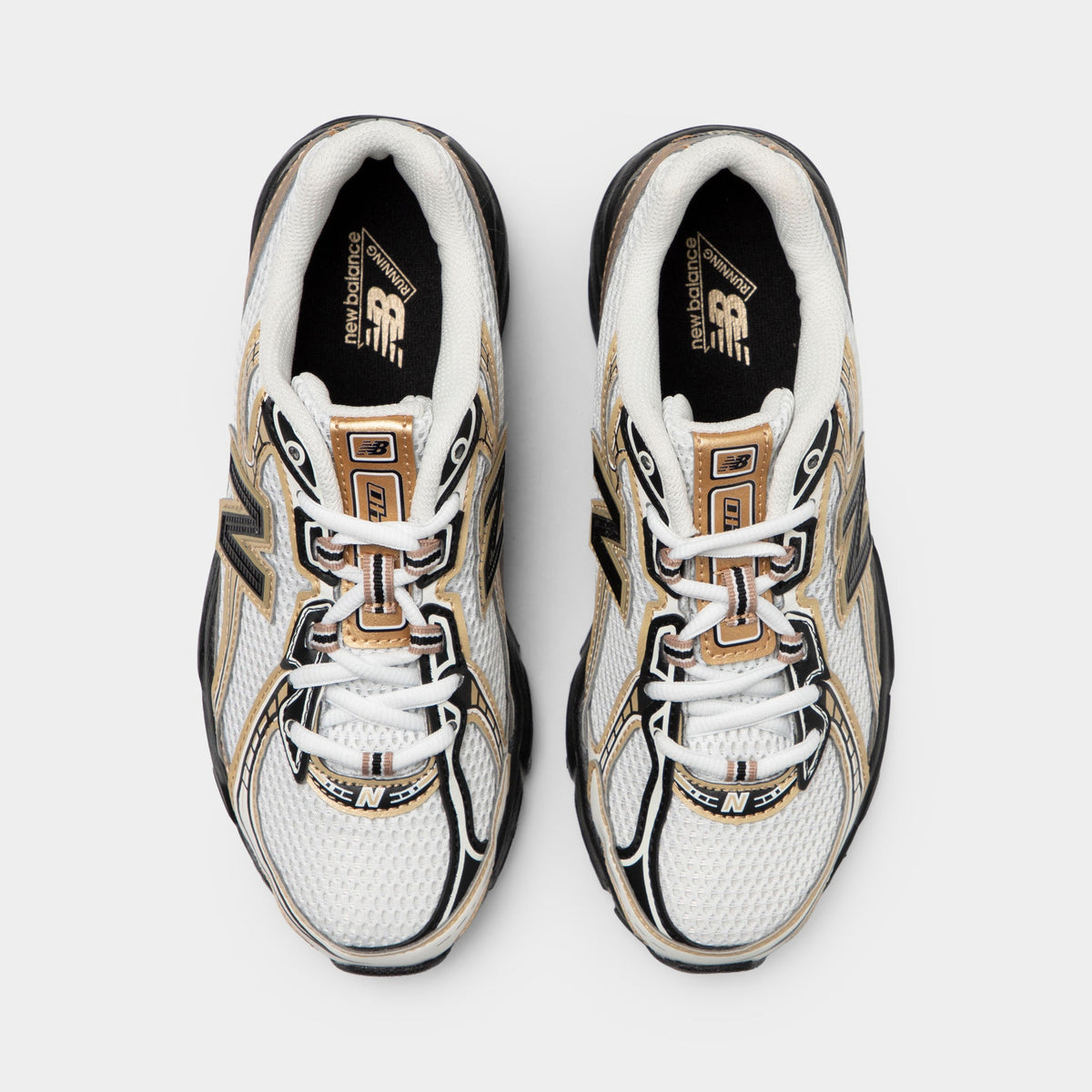 New Balance Kids' 740 Sneakers - Sea Salt / Black - Gold Metallic - Product view 5